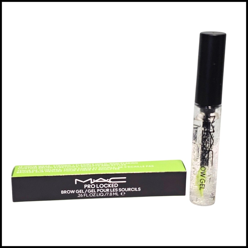 MAC Pro Locked‎ Brow Gel Clear .26 fl oz New in Box Women's Makeup